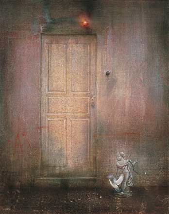 Porta - tempera, cm 40x50, 1996