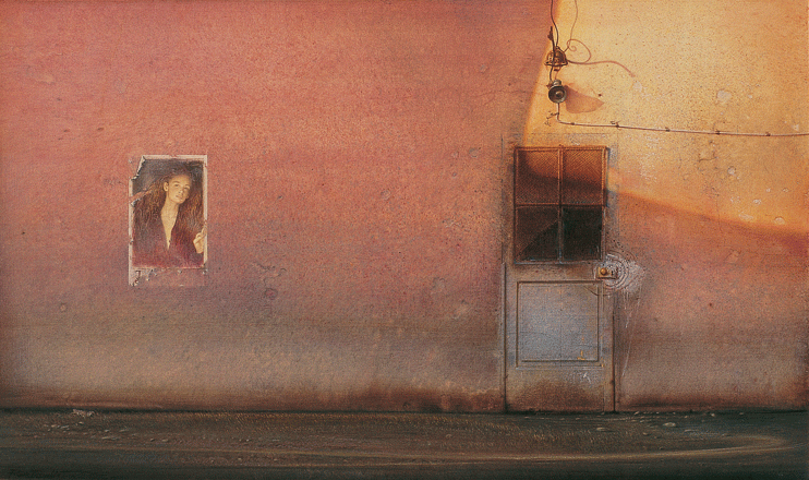 Passaggi d'ombra - tempera, cm 75x45, 1996